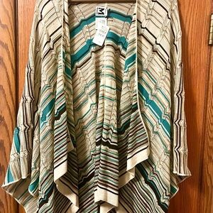 NWT Missoni Multicolor Striped Women's kimono OS